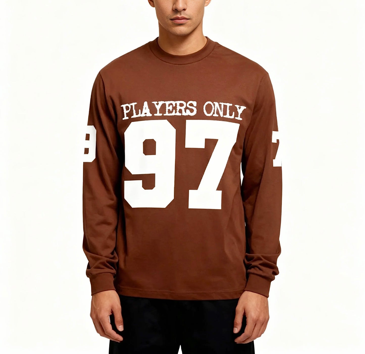 BROWN JERSEY LONG SLEEVE