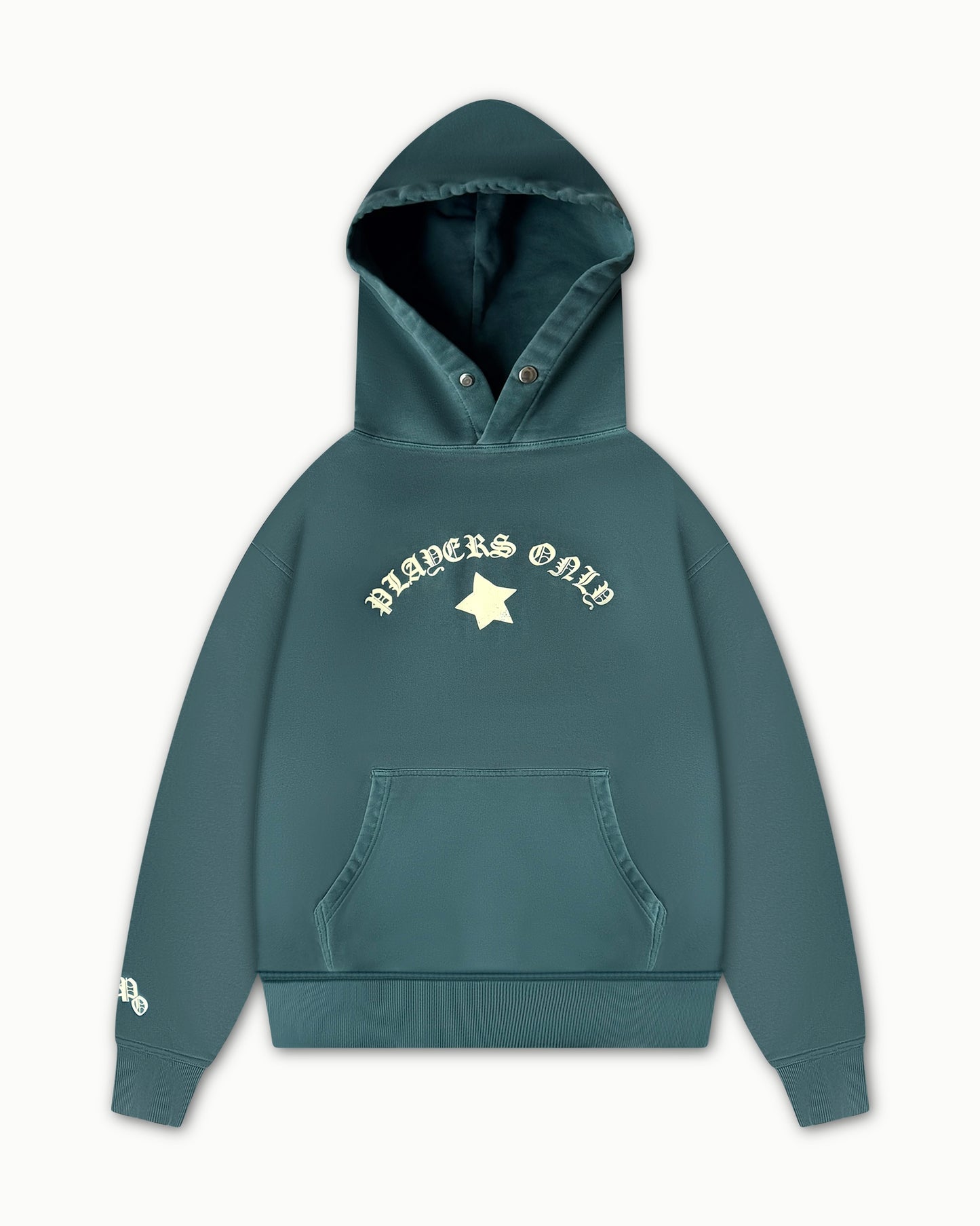 WASHED TEAL HOODIE