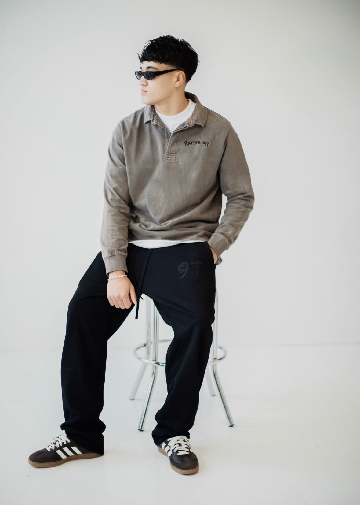 BLACKED OUT 97 EMBROIDERED SWEATPANTS