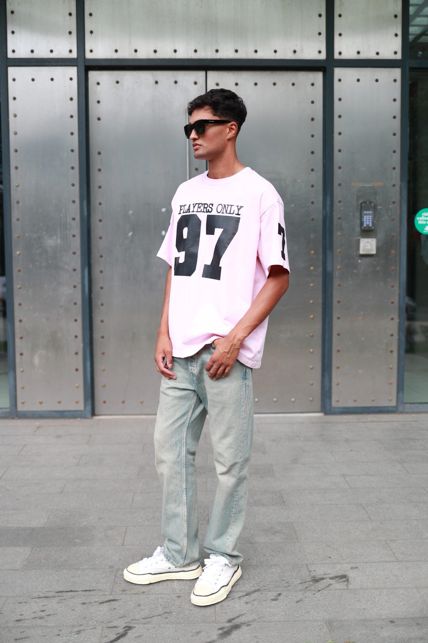 WASHED PINK JERSEY TEE