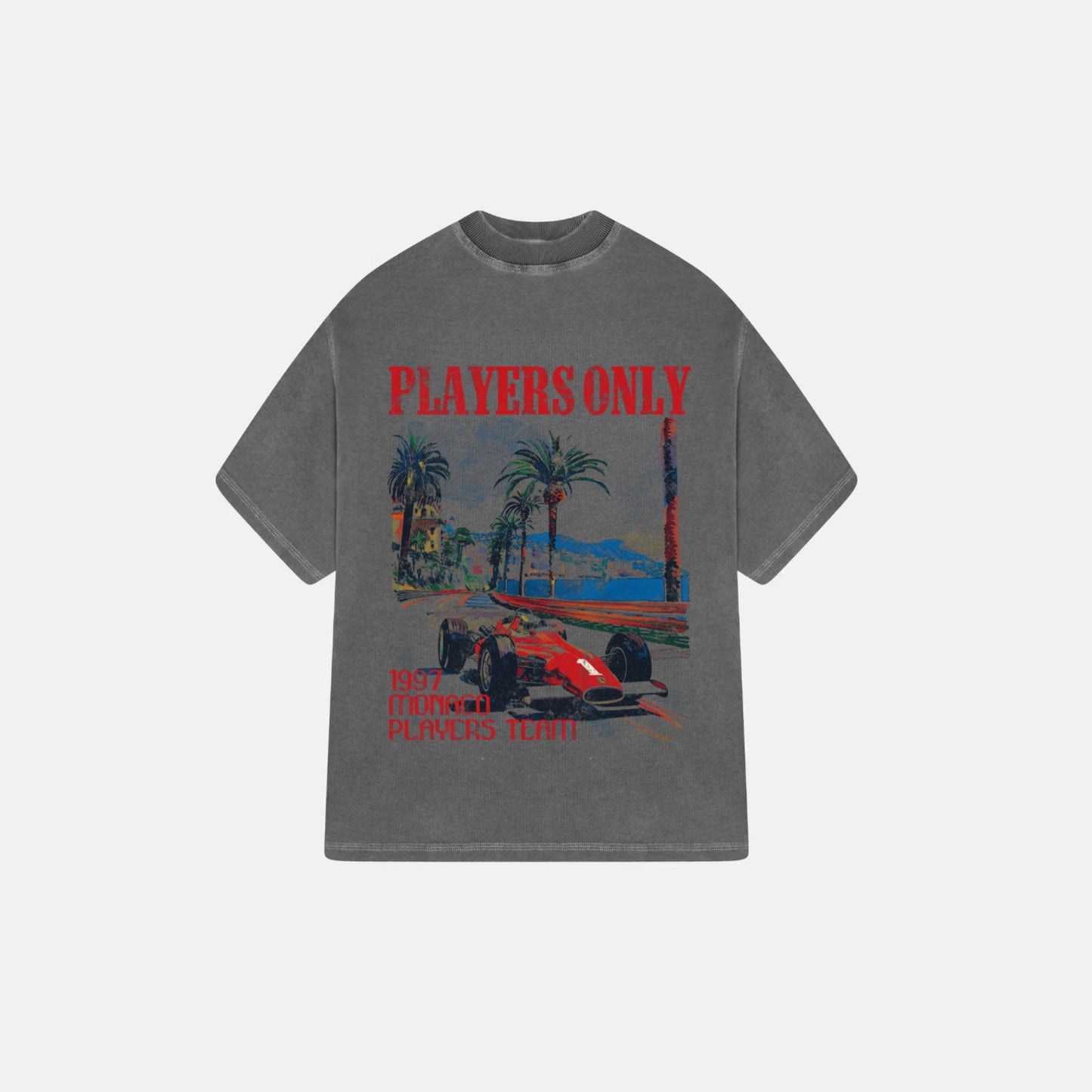 CHARCOAL MONACO TEE