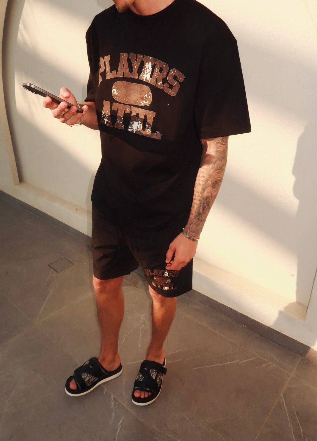 ATHLETIC BLACK TEE