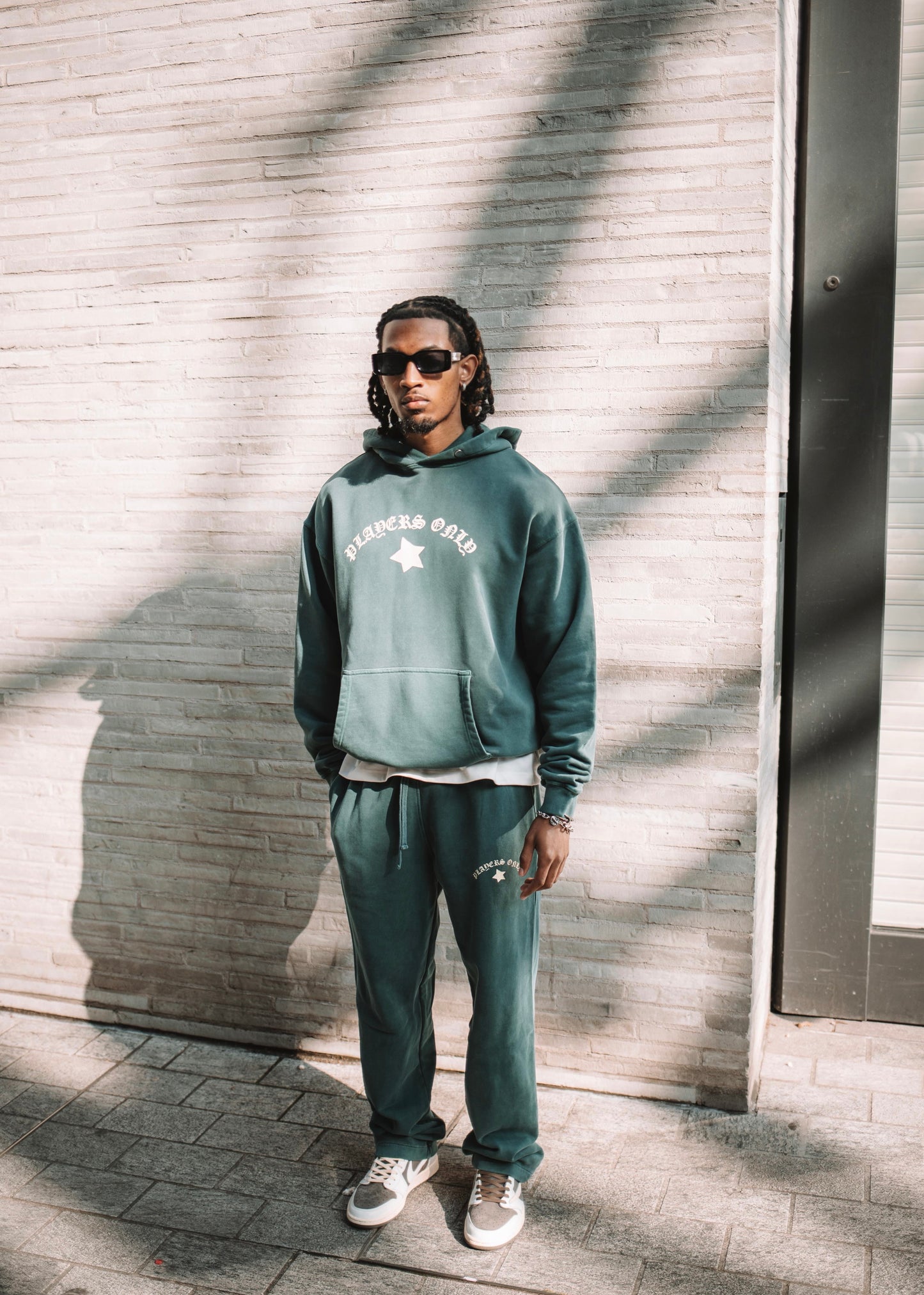 WASHED TEAL HOODIE