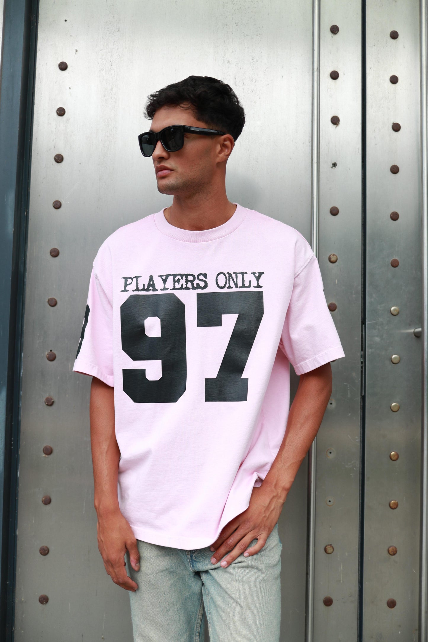 WASHED PINK JERSEY TEE
