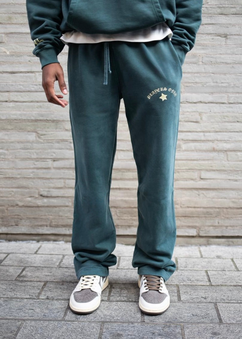 WASHED TEAL SWEATPANTS