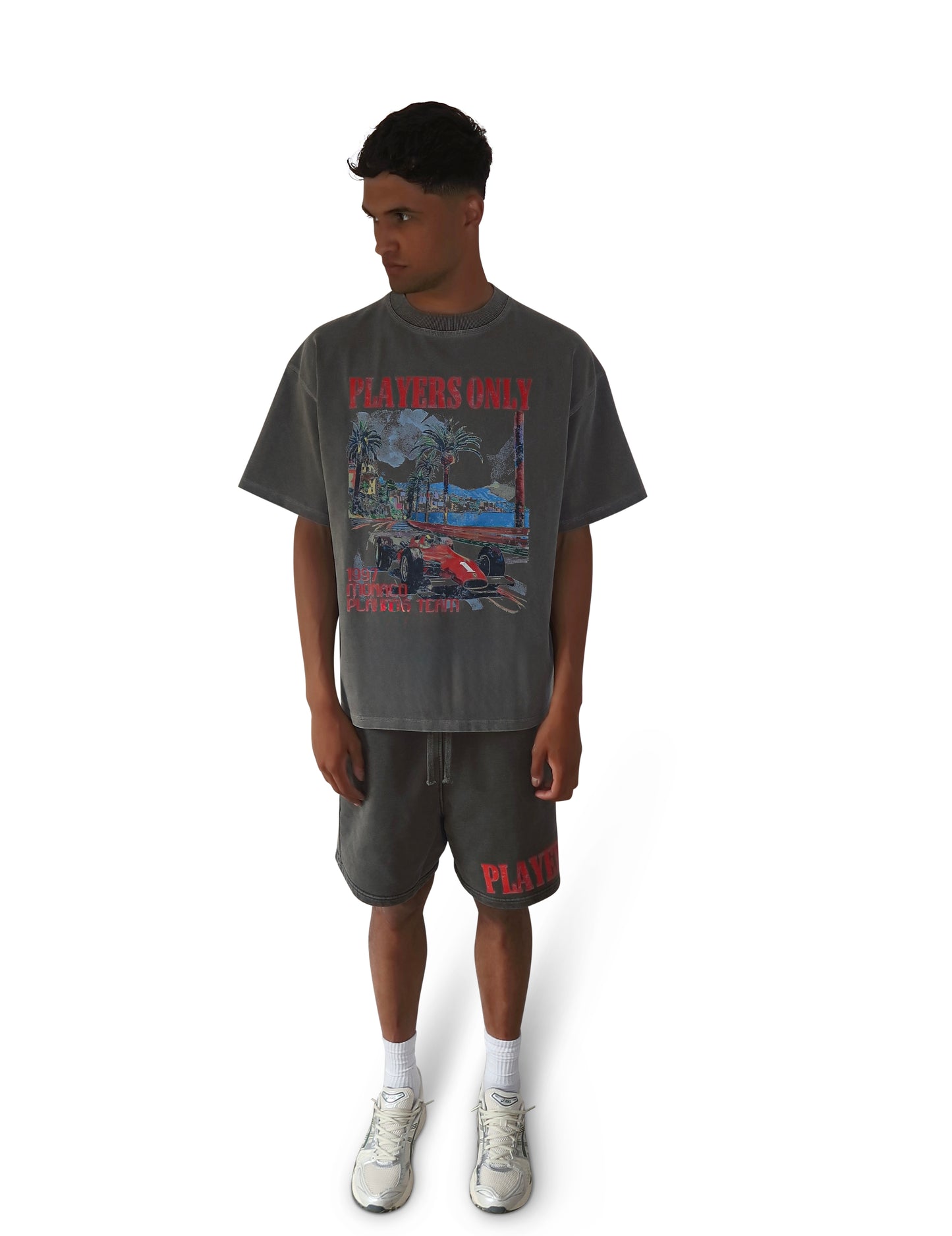 CHARCOAL MONACO TEE