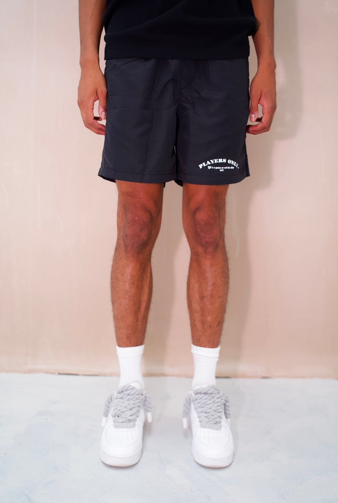 LOGO NYLON ZIPPED SHORTS