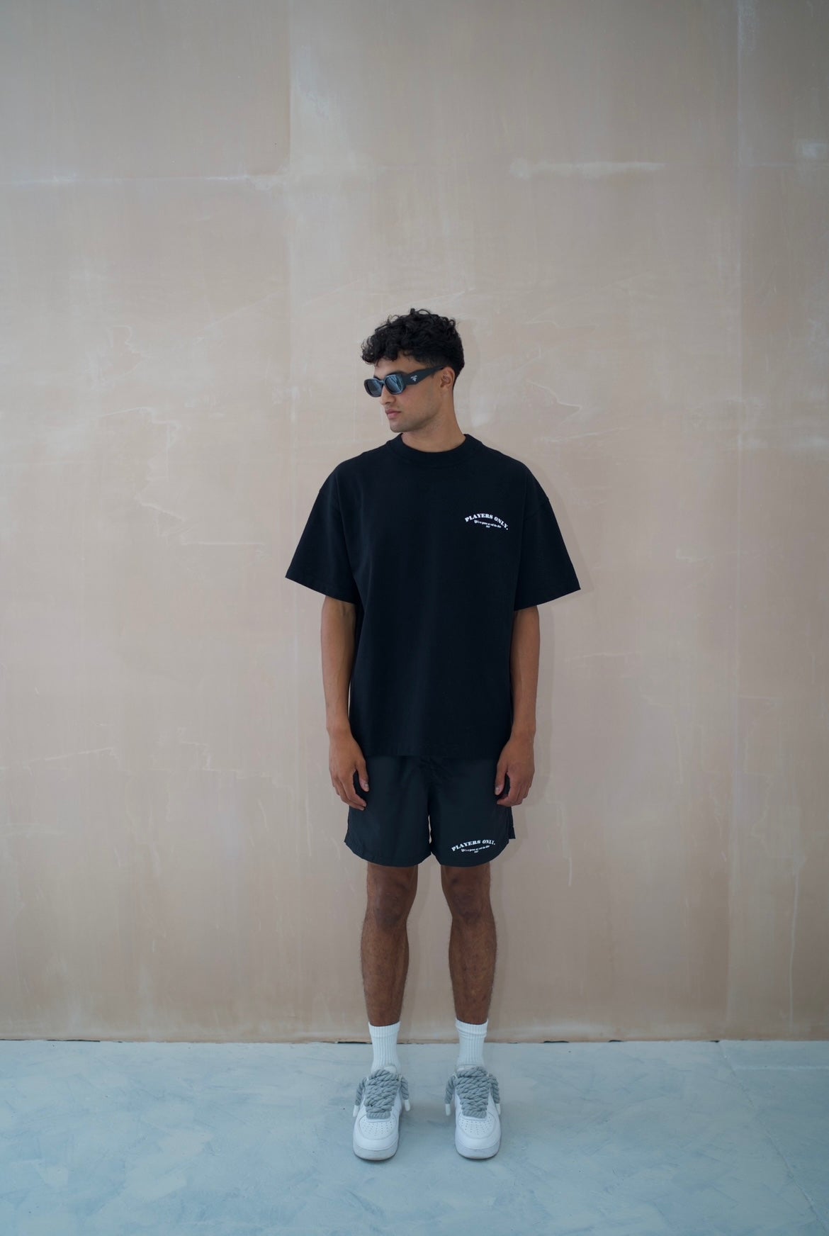 LOGO NYLON ZIPPED SHORTS