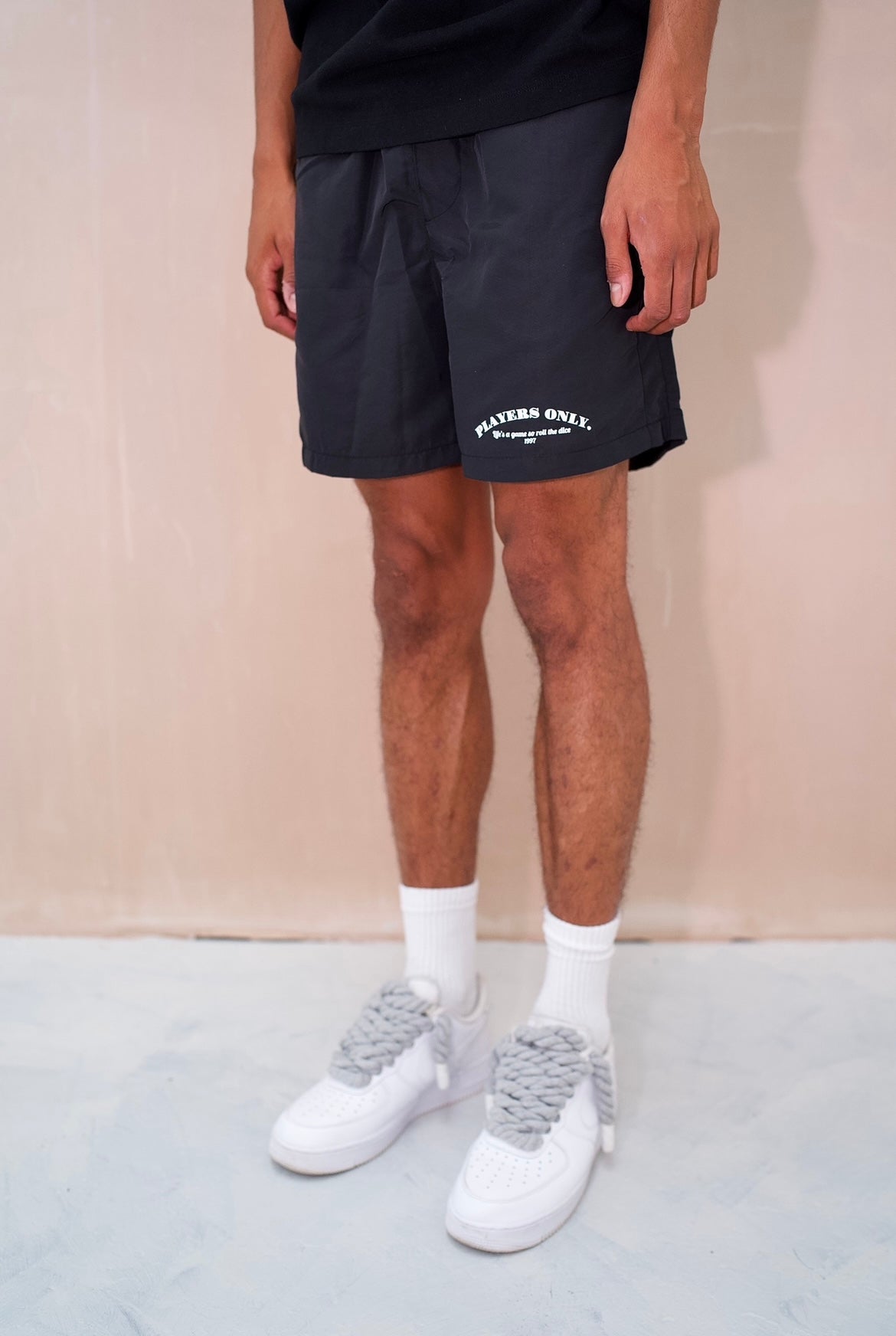 LOGO NYLON ZIPPED SHORTS