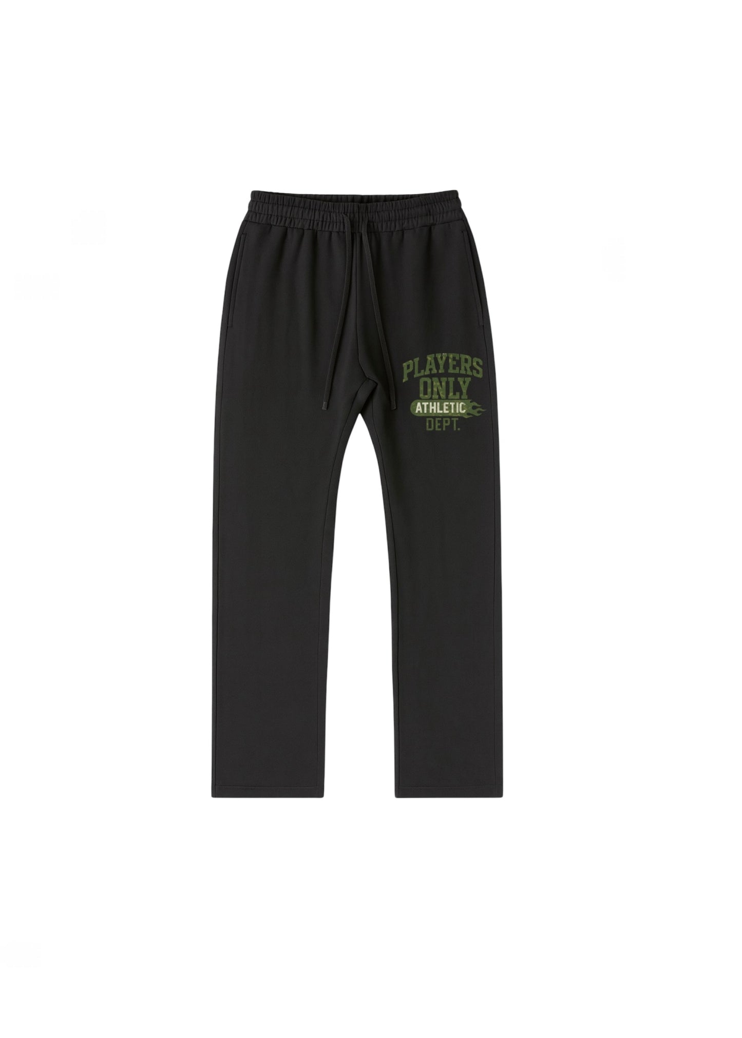 BLACK CAMO ATHLETIC DEPT SWEATPANTS