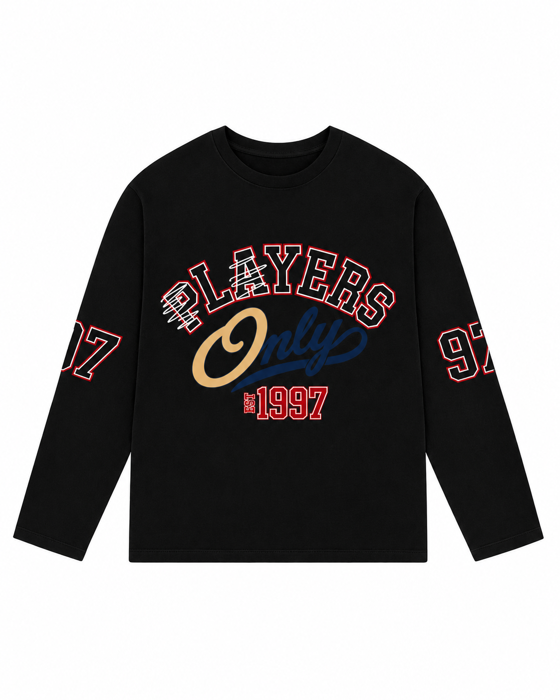 PLAYERS BLACK JERSEY LS
