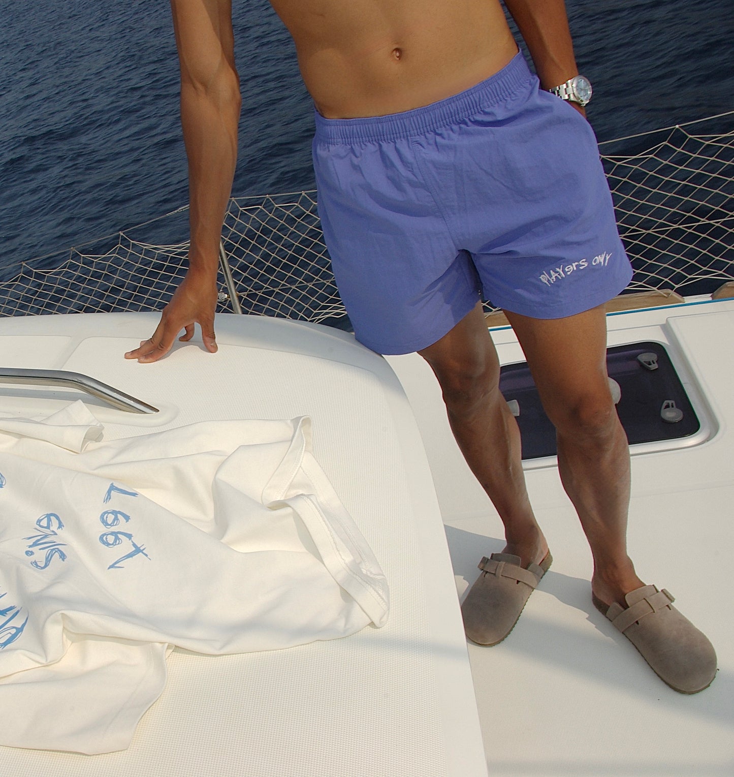 COBALT BLUE SWIM-SHORTS
