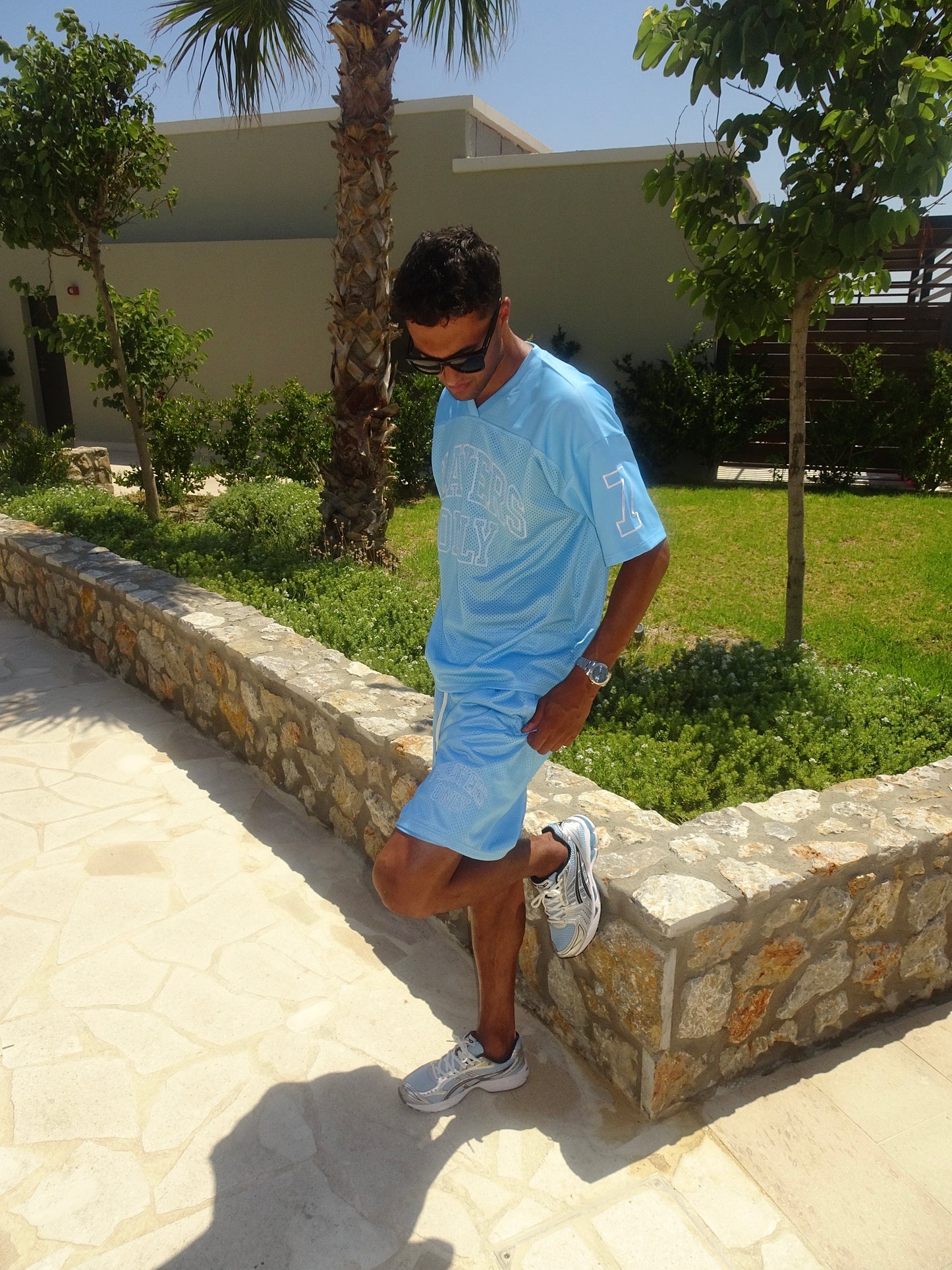 BLUE MESH JERSEY