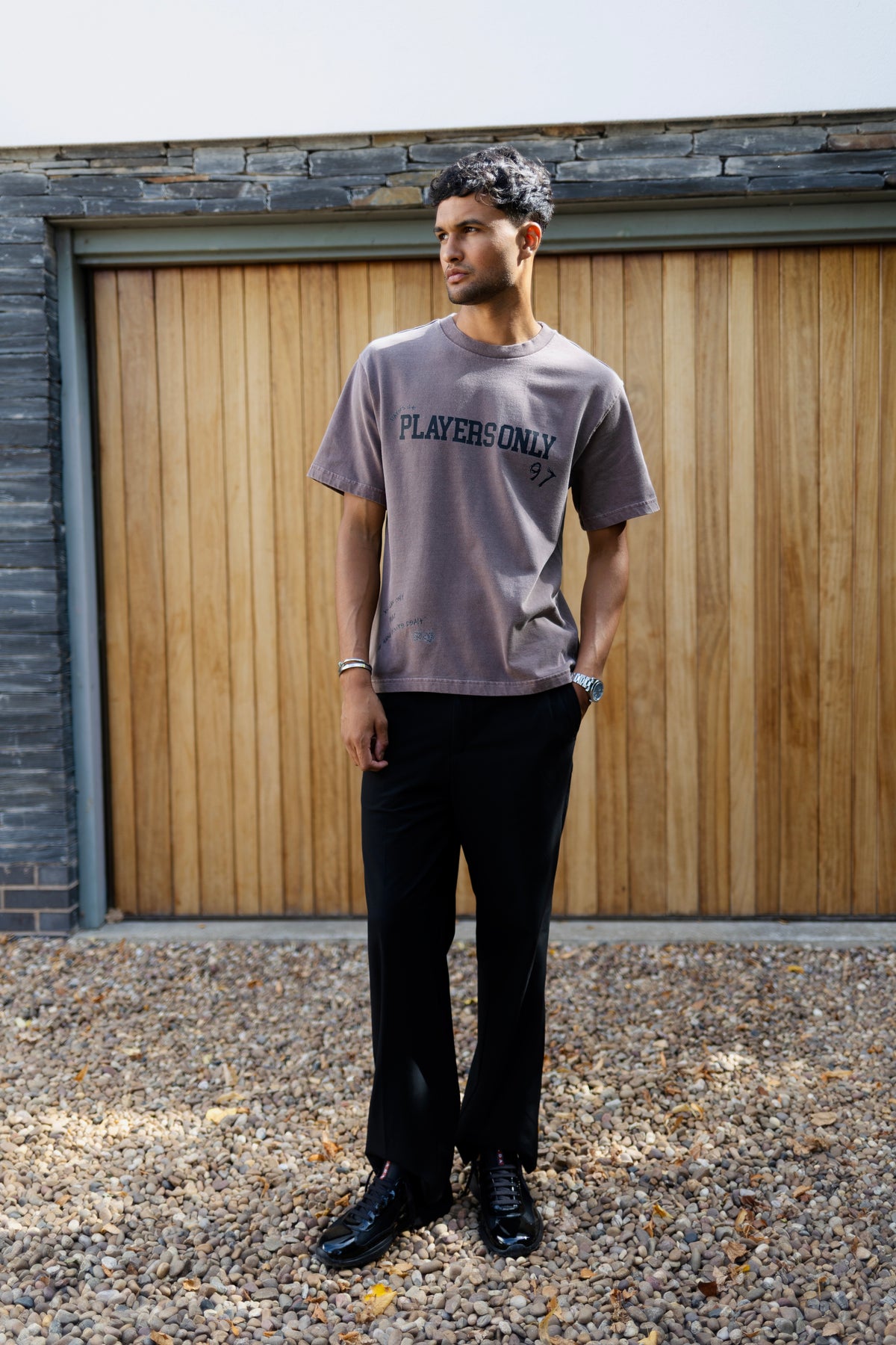 WASHED BROWN PLAY THE HAND YOUR’E DEALT TEE