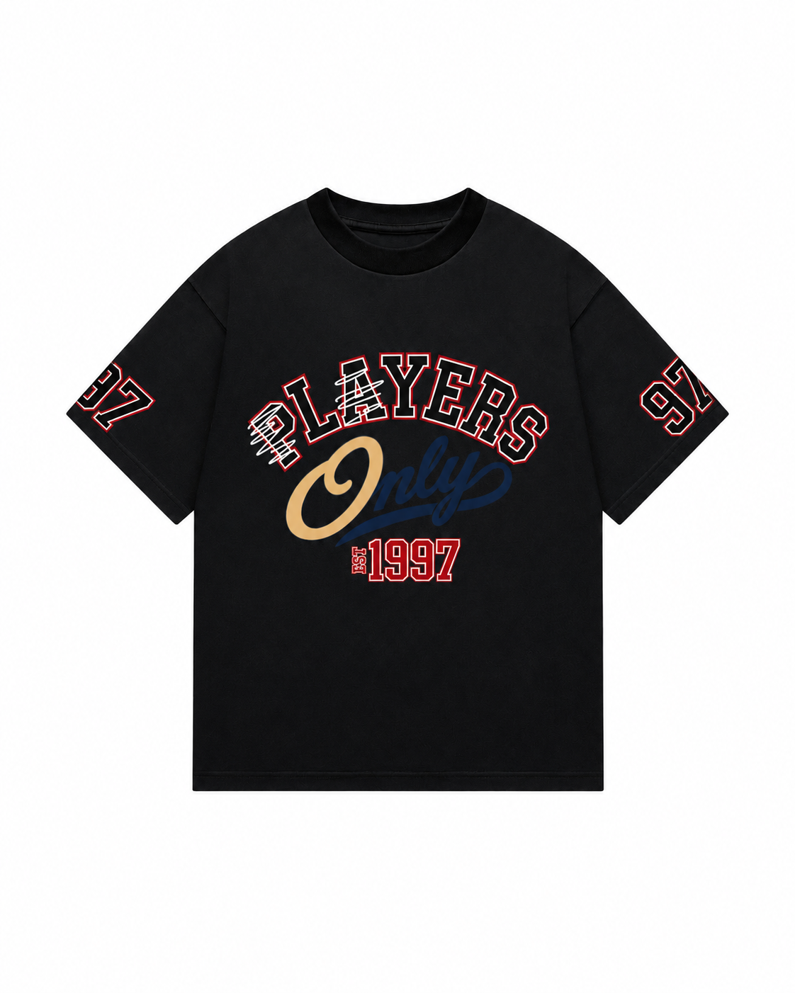 PLAYERS JERSEY BLACK TEE