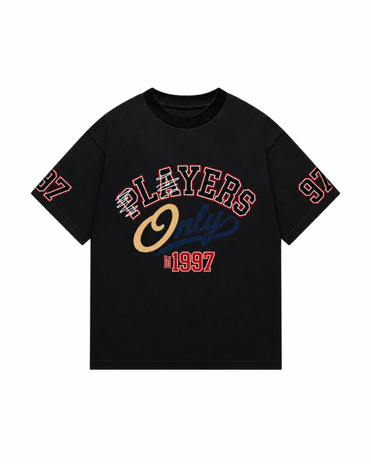 PLAYERS JERSEY BLACK TEE