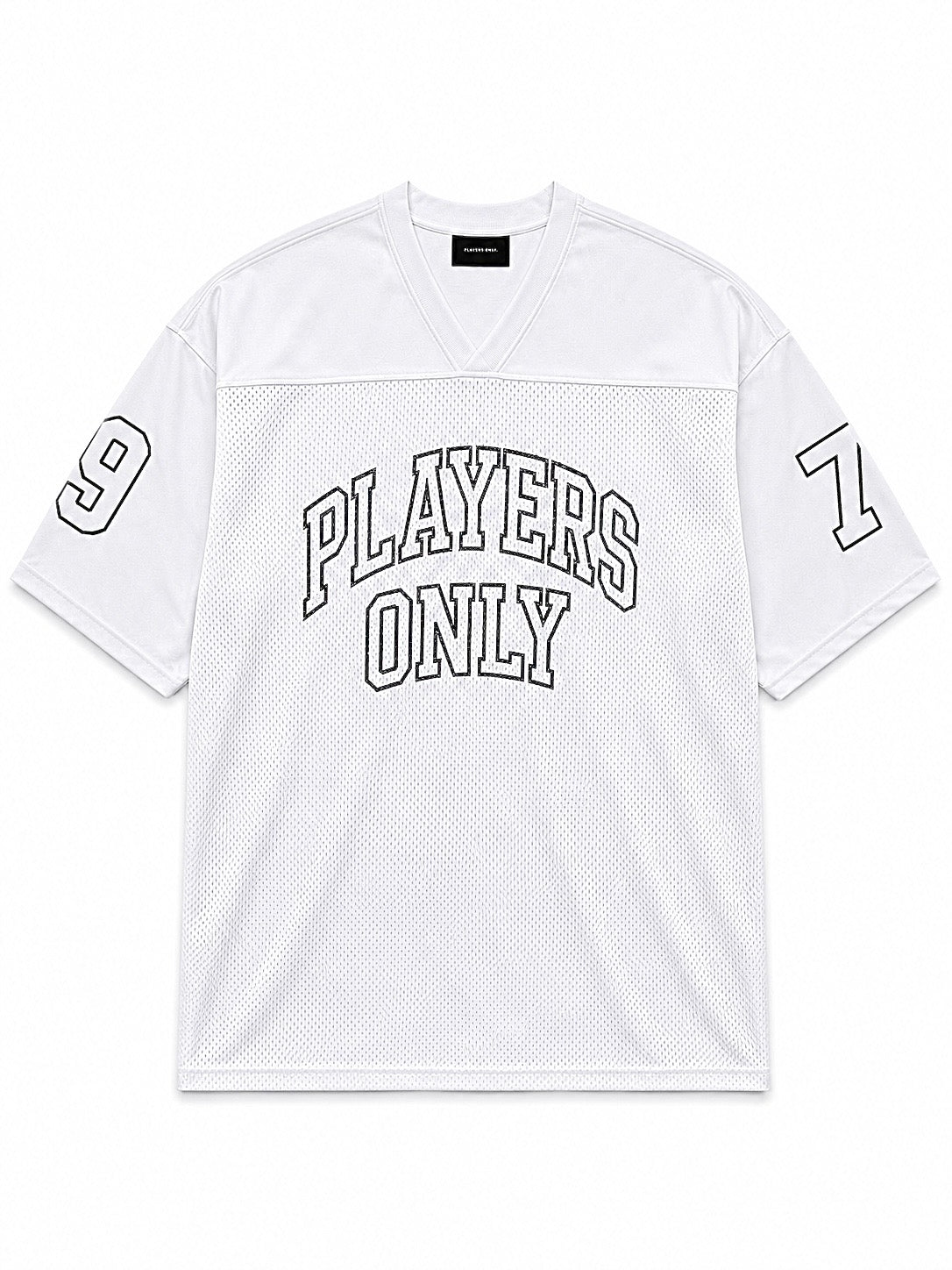 WHITE MESH JERSEY