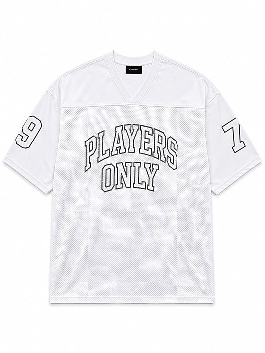 WHITE MESH JERSEY