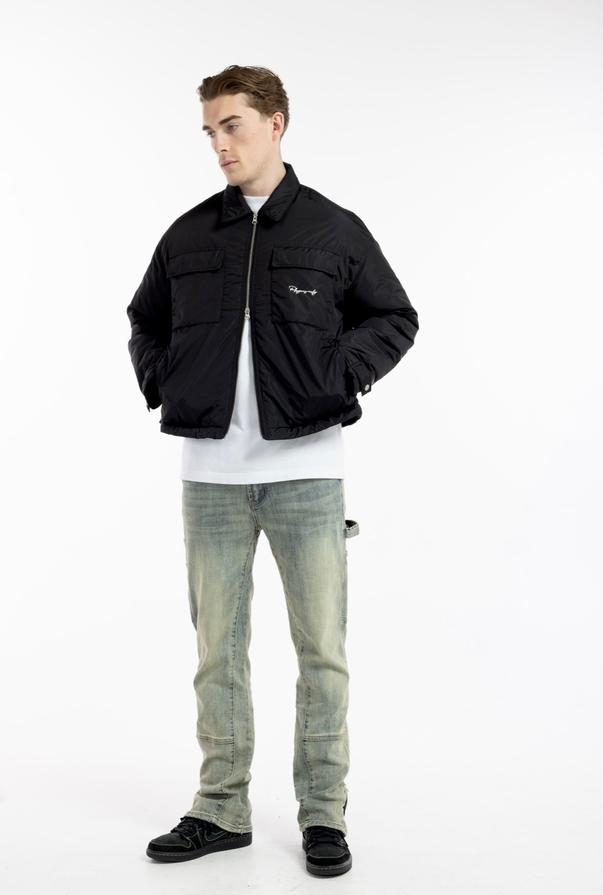 NYLON OVERSHIRT ZIPPER