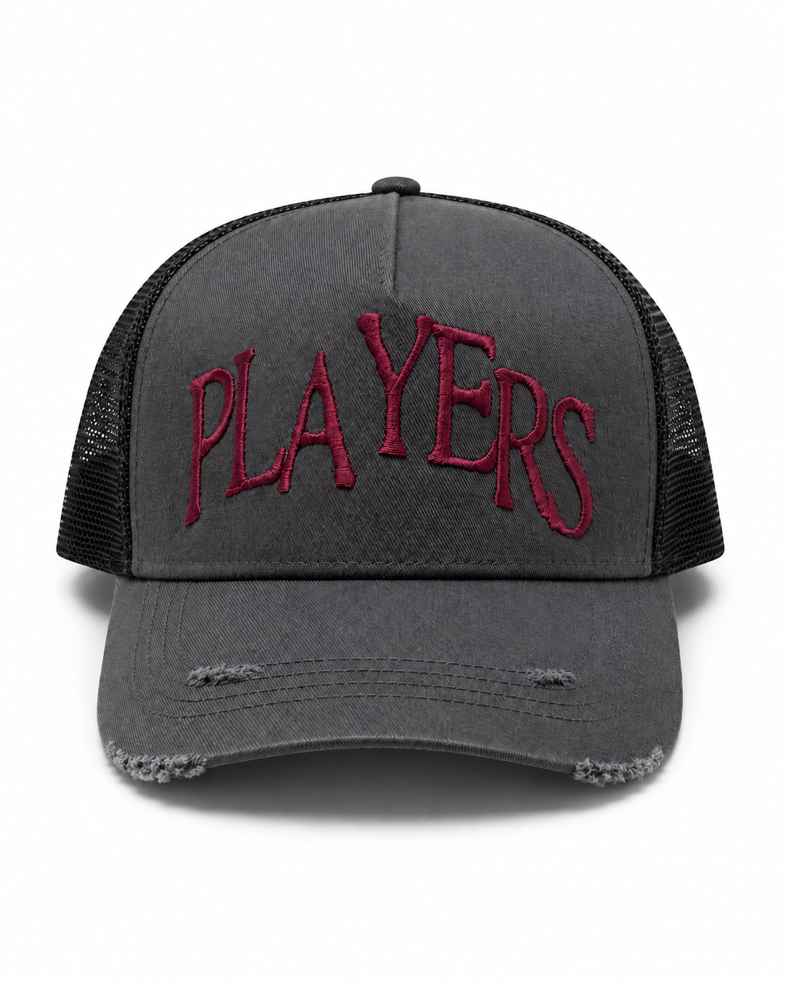 DISTRESSED PLAYERS HILLS TRUCKER