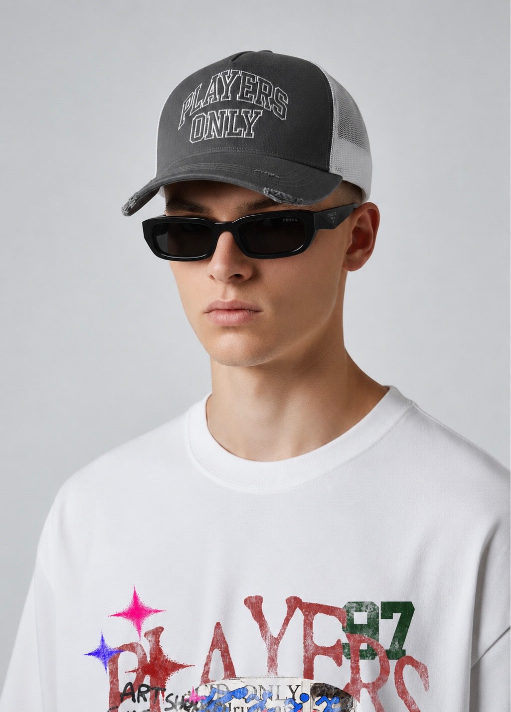 DISTRESSED VARSITY CAP