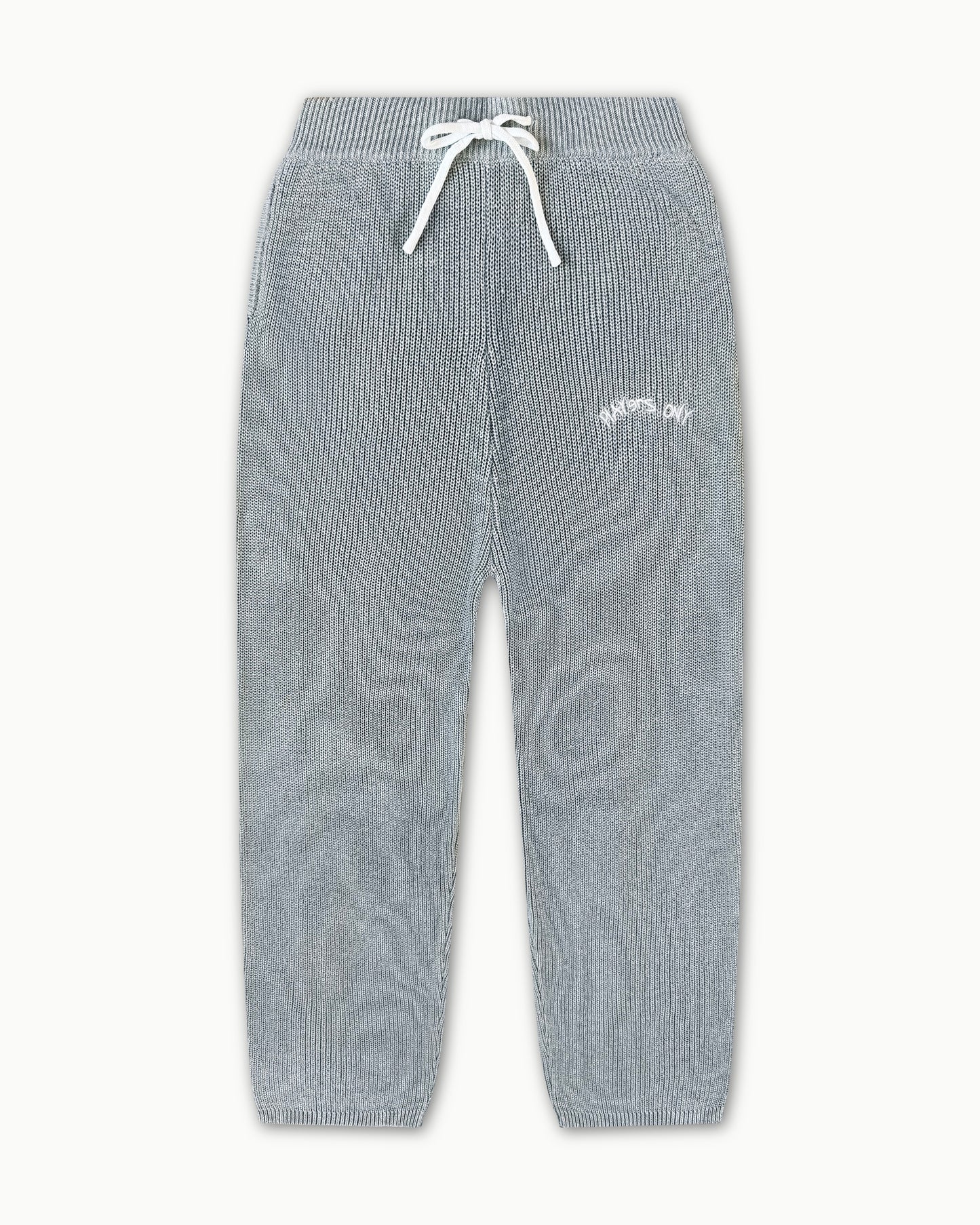 GREY KNIT PLAYERS PANTS
