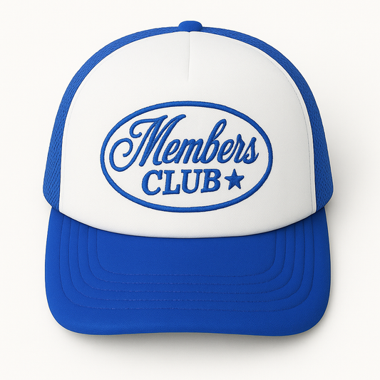 BLUE MEMBERS CLUB TRUCKER