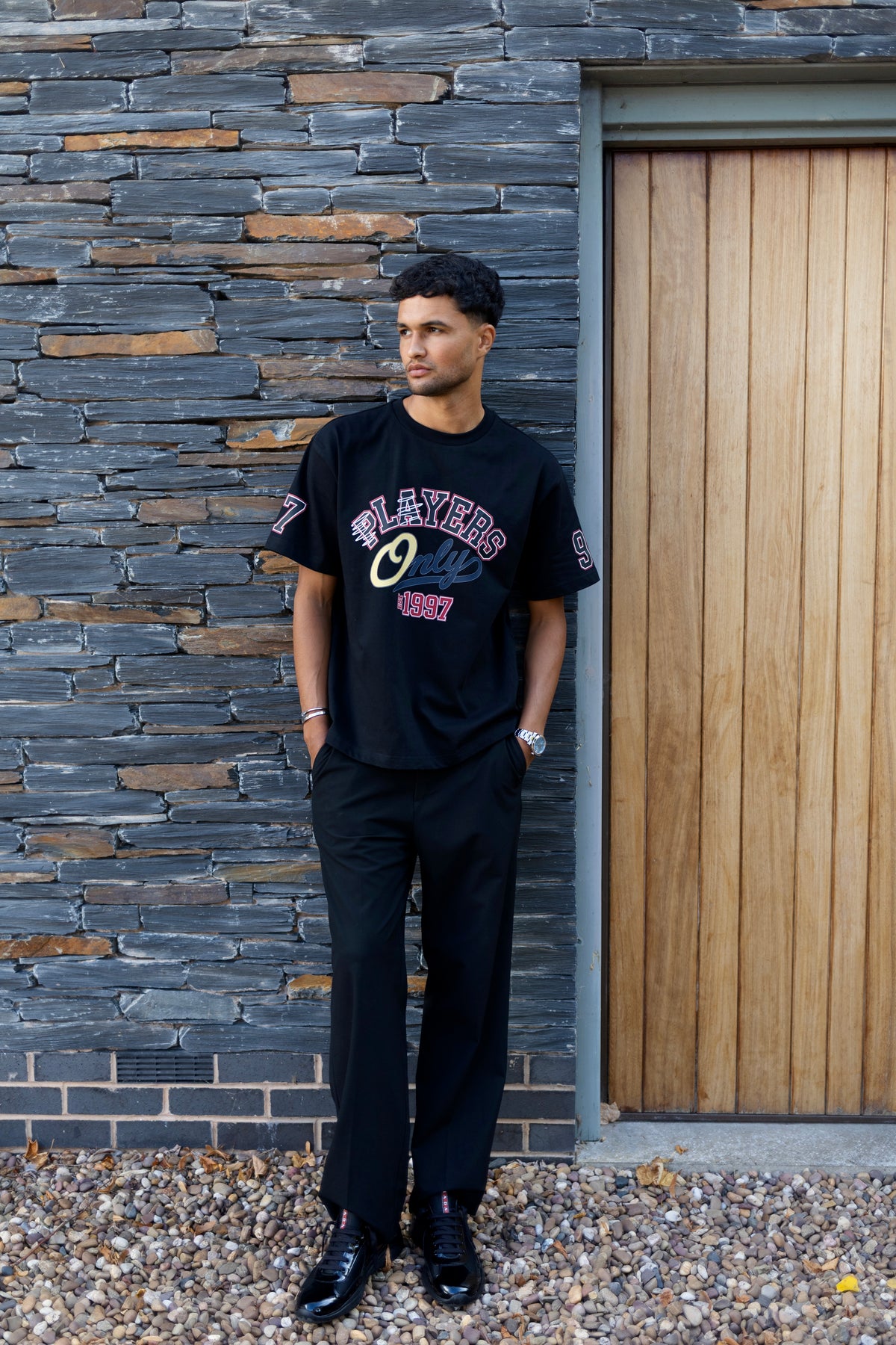 PLAYERS JERSEY BLACK TEE
