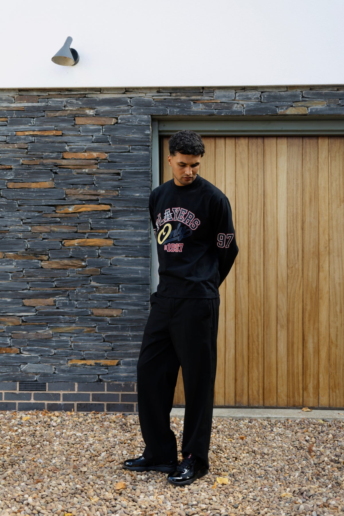 PLAYERS BLACK JERSEY LS