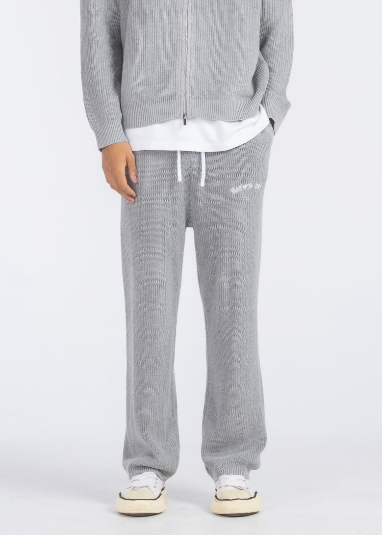 GREY KNIT PLAYERS PANTS
