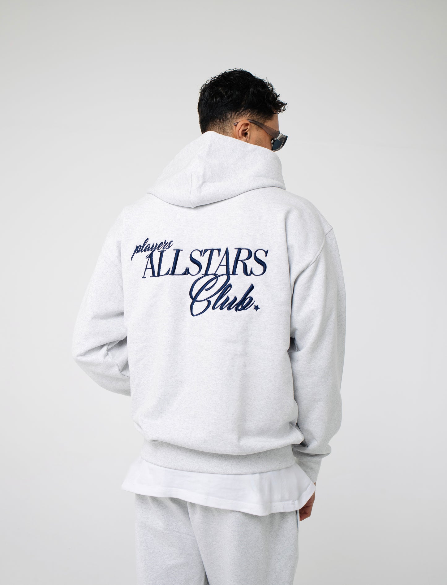 ASH GREY EMBROIDERED ZIPPER