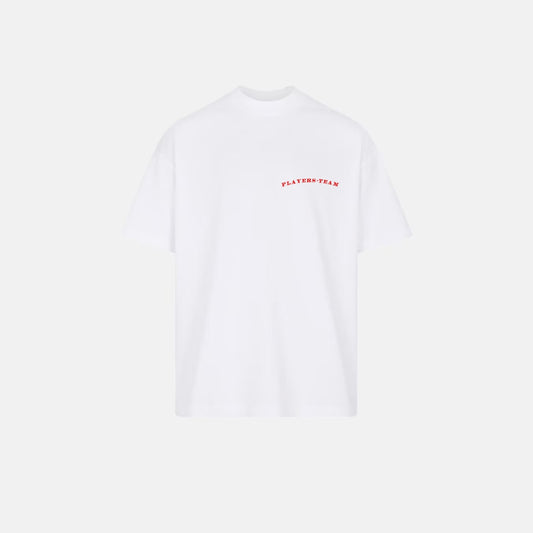 WHITE PLAYERS TEAM TEE