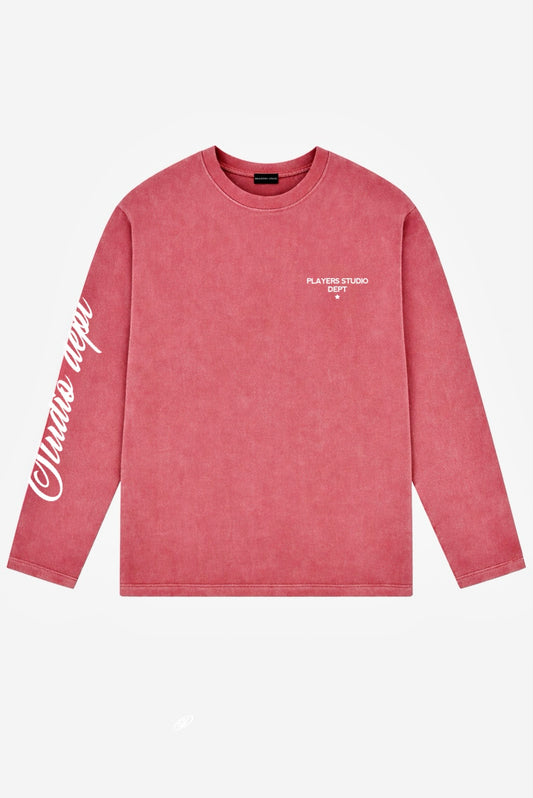 STUDO DEPT VINTAGE RED LONG SLEEVE