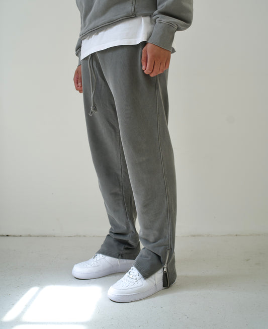 BLANK VINTAGE WASH CHARCOAL ZIPPER PANTS