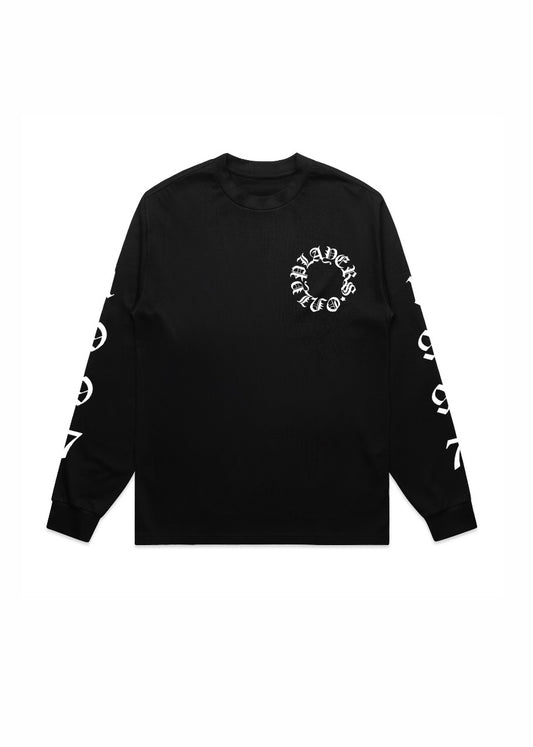 EMBROIDERED BLACK LONG SLEEVE