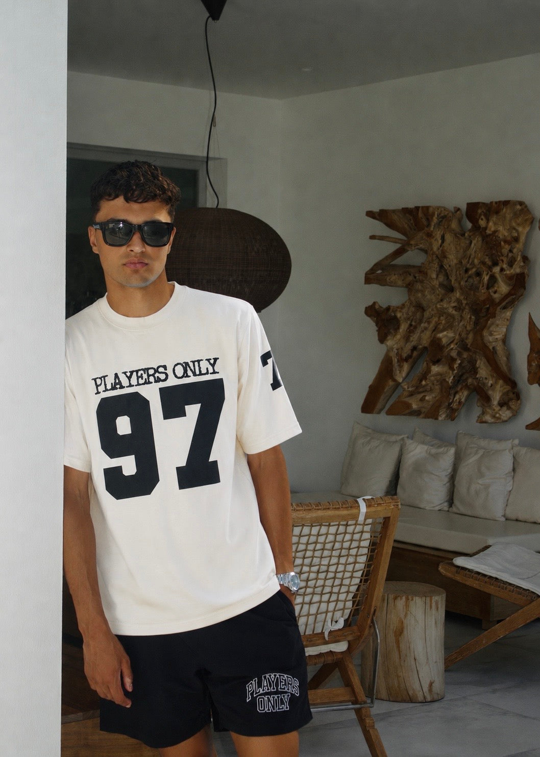 ECRU JERSEY TEE