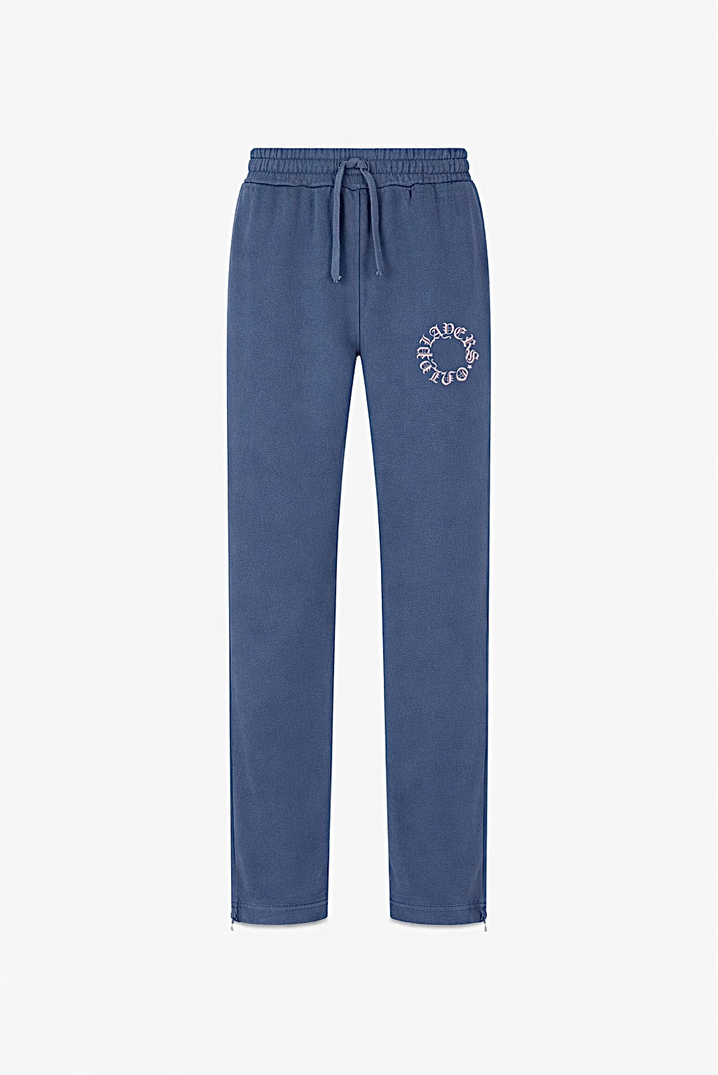 WASHED NAVY EMBROIDERED SWEATPANTS