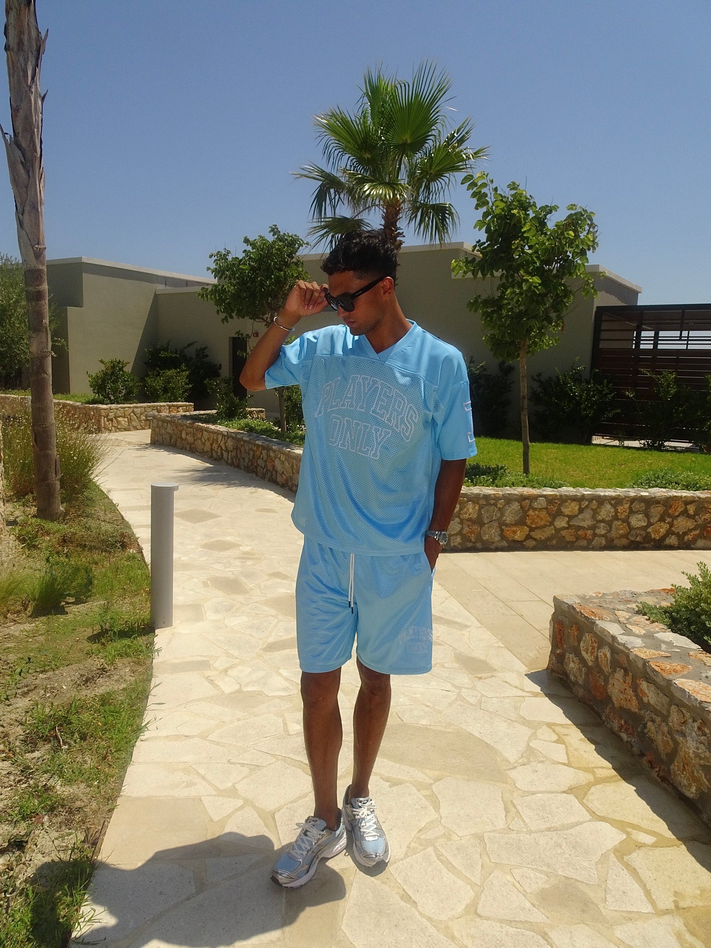 BLUE MESH JERSEY