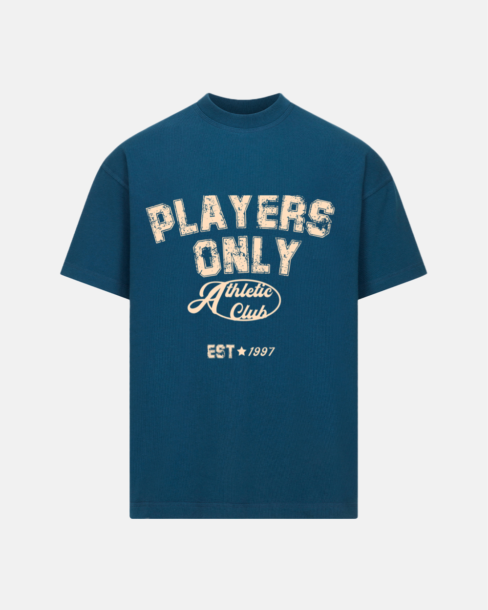 PETROL BLUE ATHLETIC CLUB TEE