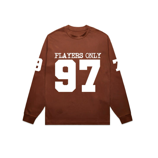 BROWN JERSEY LONG SLEEVE