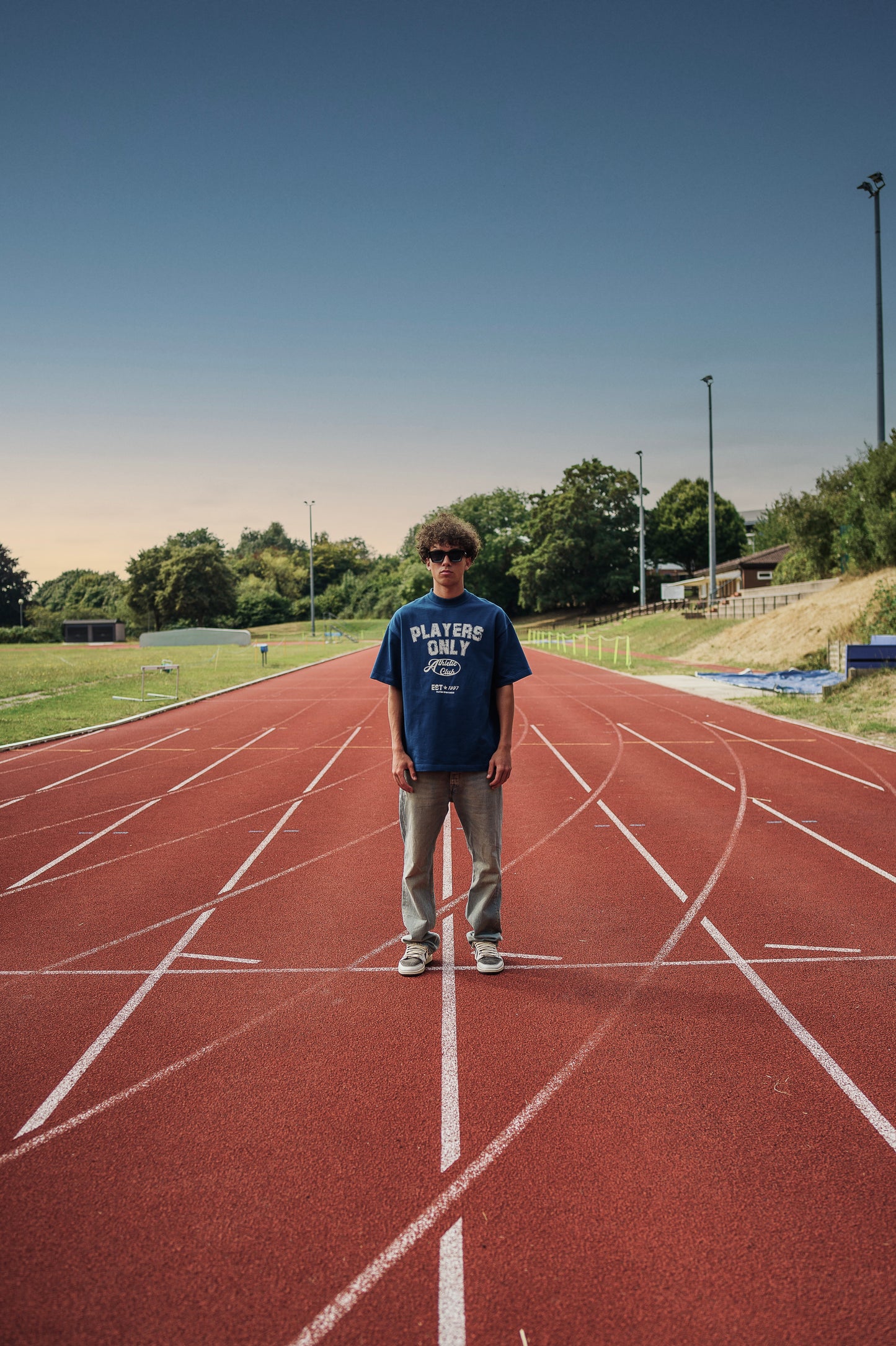 PETROL BLUE ATHLETIC CLUB TEE