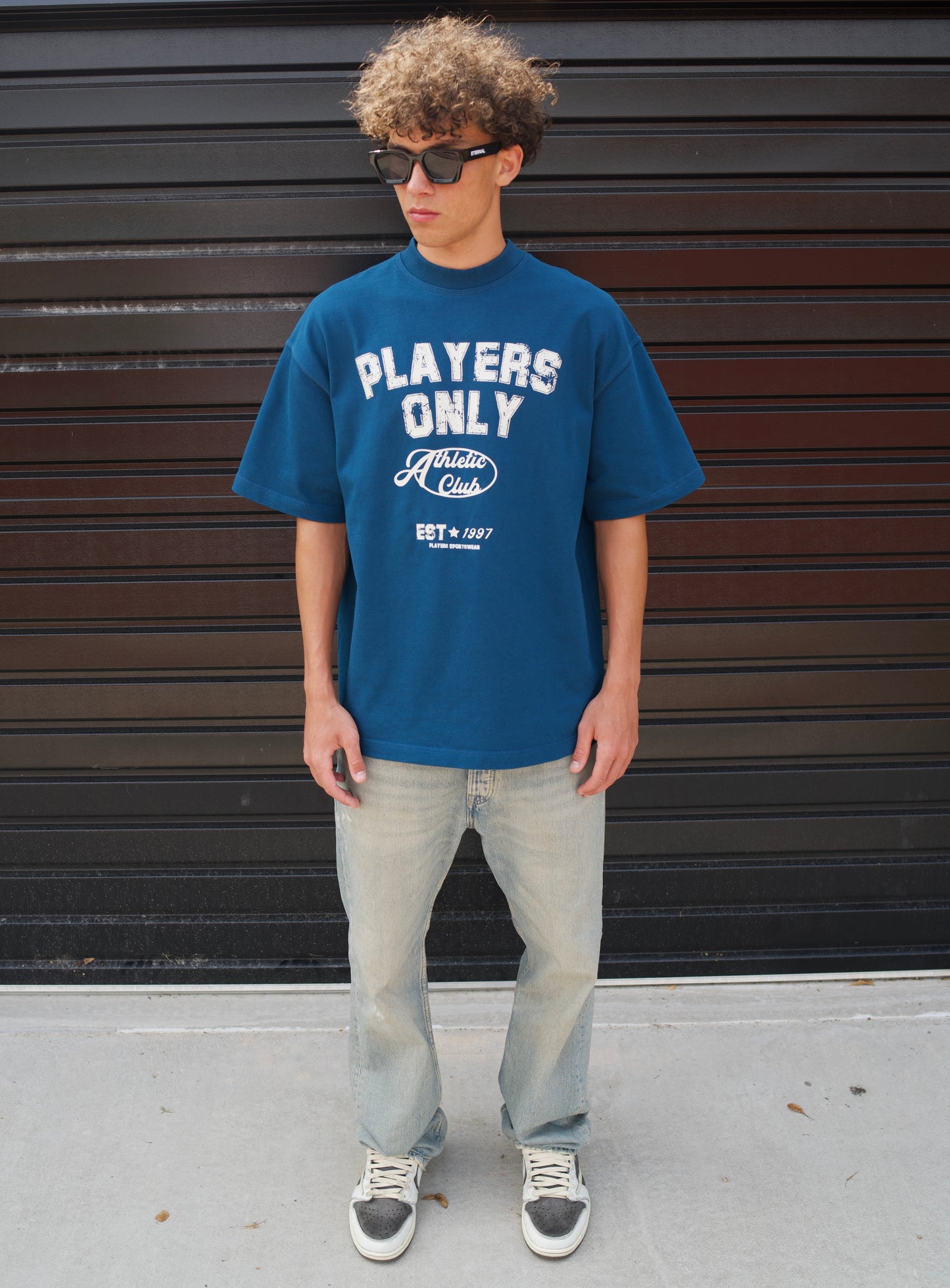 PETROL BLUE ATHLETIC CLUB TEE