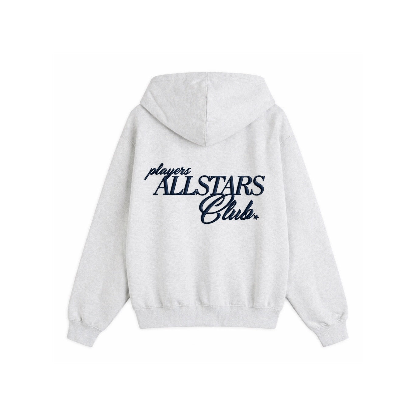 ASH GREY EMBROIDERED ZIPPER