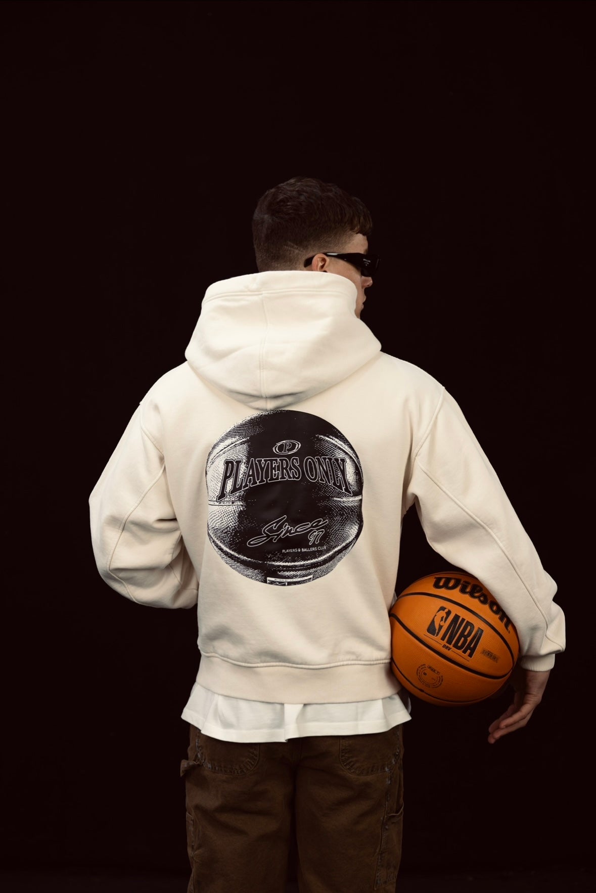 BALLERS CLUB CREAM DOUBLE ZIP HOODIE