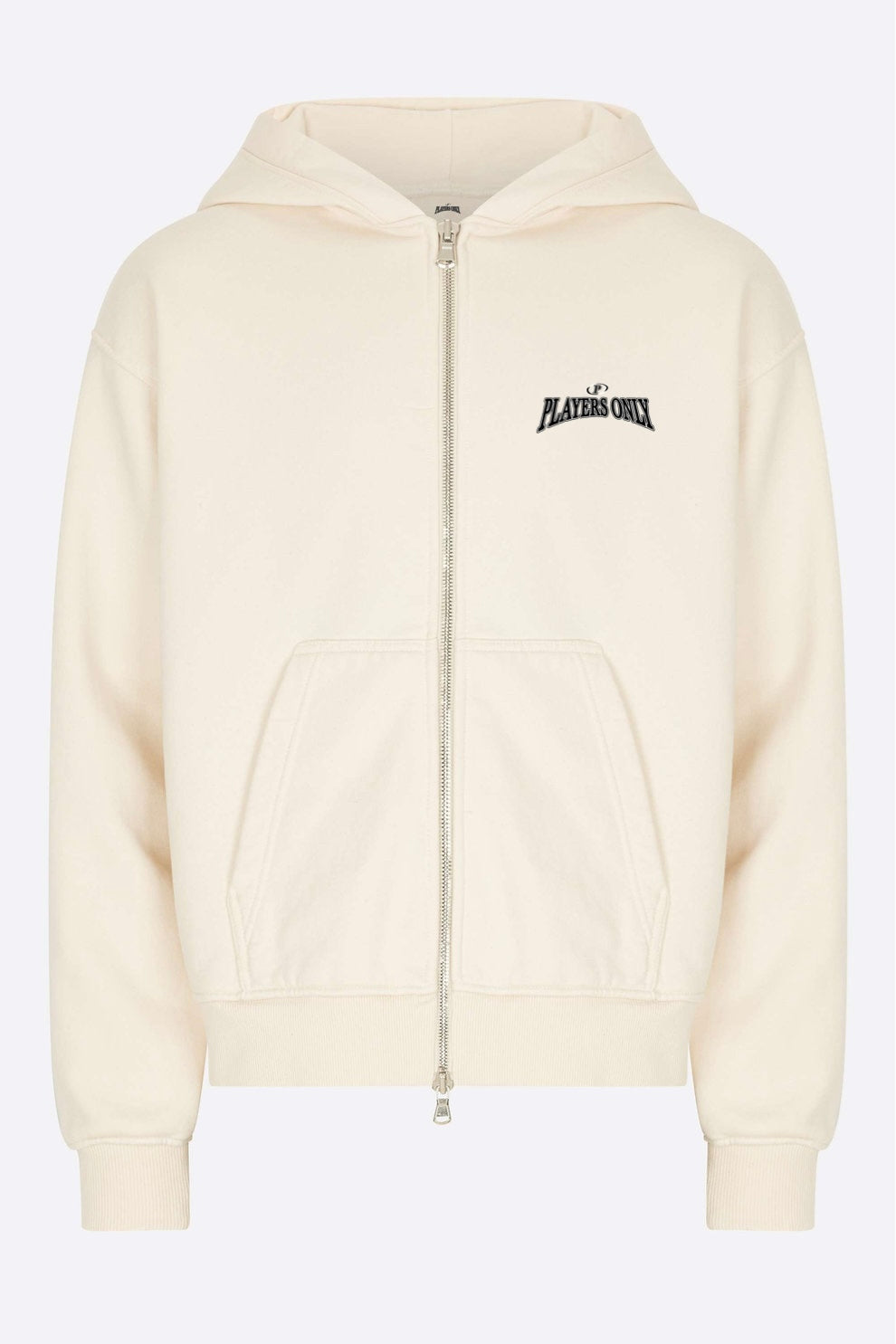 BALLERS CLUB CREAM DOUBLE ZIP HOODIE