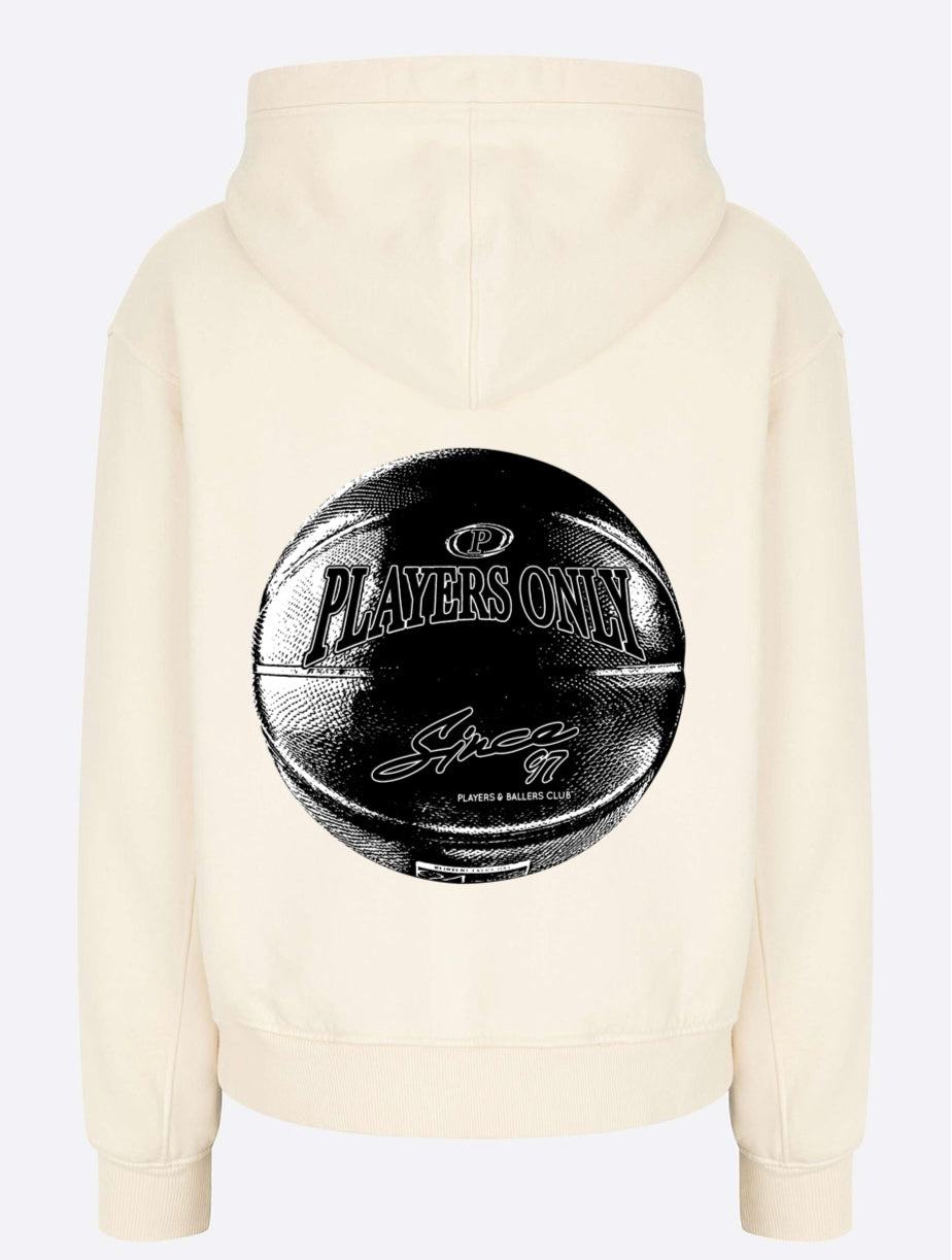 BALLERS CLUB CREAM DOUBLE ZIP HOODIE