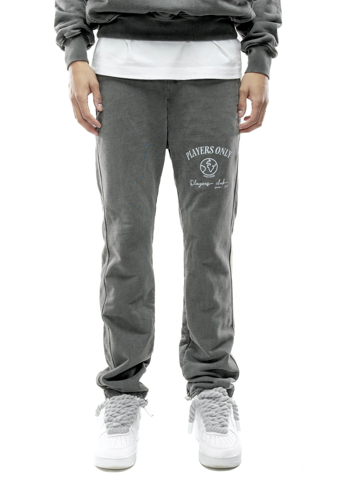 WASHED CHARCOAL WORLD ACCESS BOTTOMS